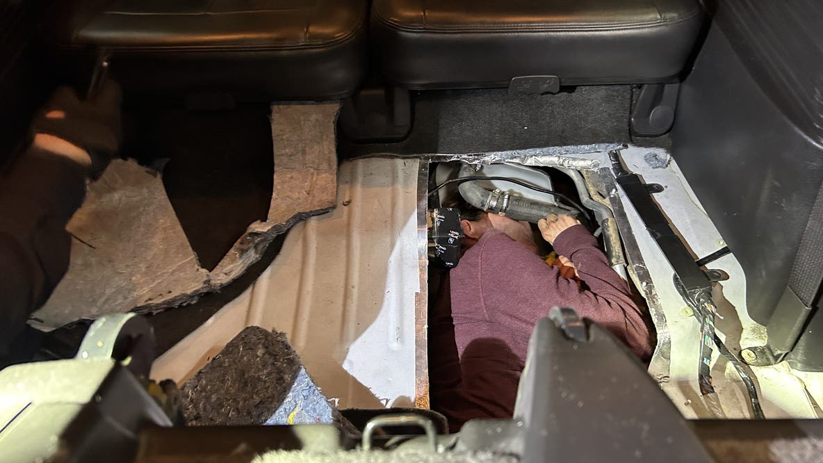 Federal agents find man hidden in gas tank at US-Mexico border