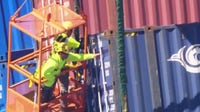 Port of Long Beach cleanup underway to clear unstable stacks from damaged cargo ship