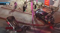 At least 1 person hospitalized after two-vehicle crash in Woodland Hills