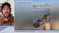 Southern California surf coach hailed a hero after rescue of girl, father caught on camera