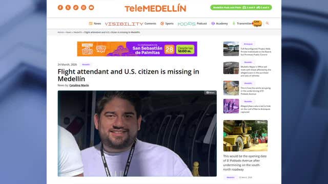 American Airlines flight attendant goes missing in Colombia