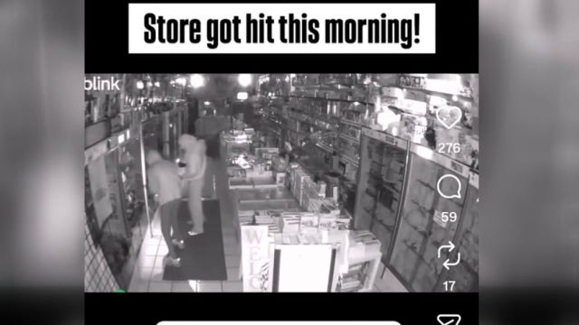 VIDEO: Organized smash-and-grab crews target two businesses in Sherman Oaks