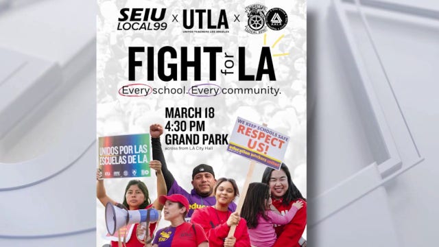 LAUSD unions expected to announce strike date at DTLA rally