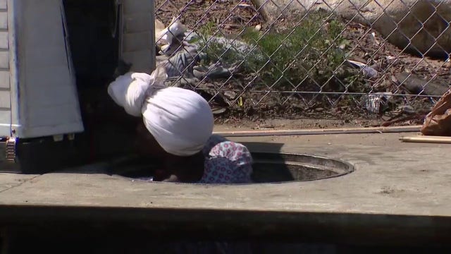 Los Angeles woman's storm drain homeless encampment now declared a hazmat zone