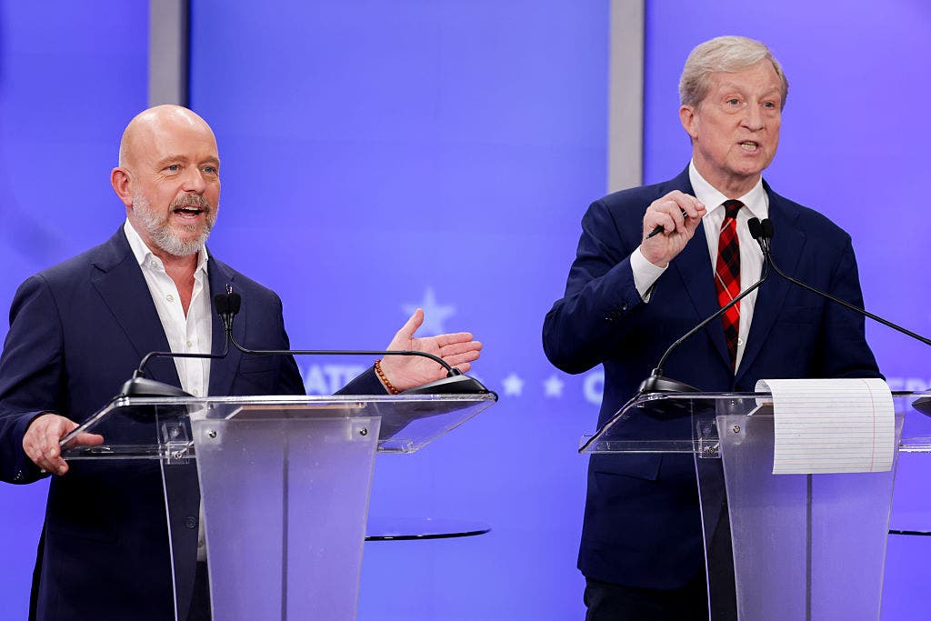 Hilton and Steyer lead tight California governor race ahead of crucial debate