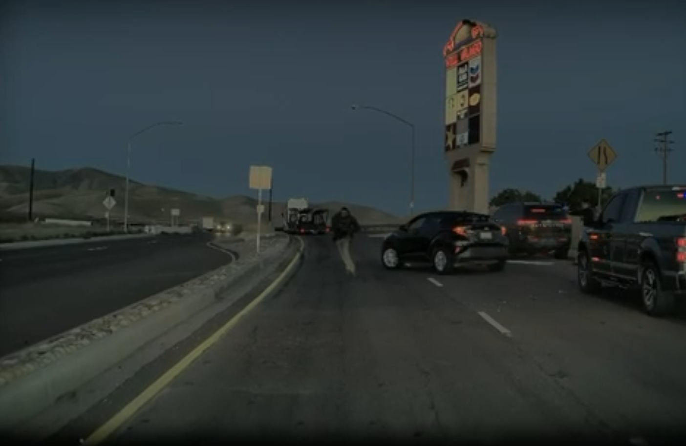 Dashcam video shows ICE agents shoot alleged gang member near 5 Freeway