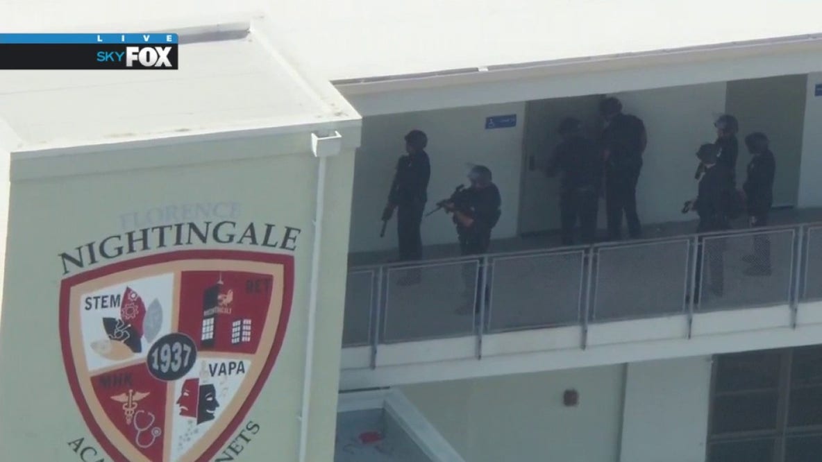 Swatting call drew heavy LAPD presence at a middle school in Cypress Park