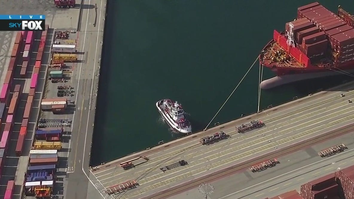 Hazmat teams respond to leaking shipping container in Wilmington