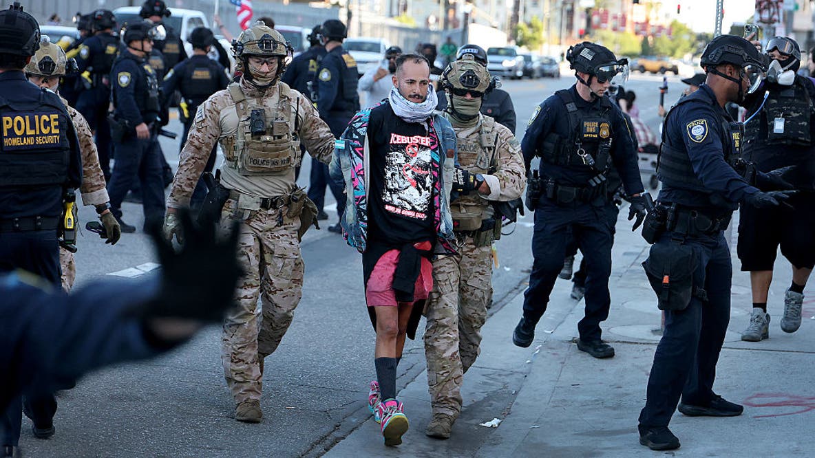 Multiple arrests made in downtown LA after sex toys thrown during anti-ICE protest, officials say