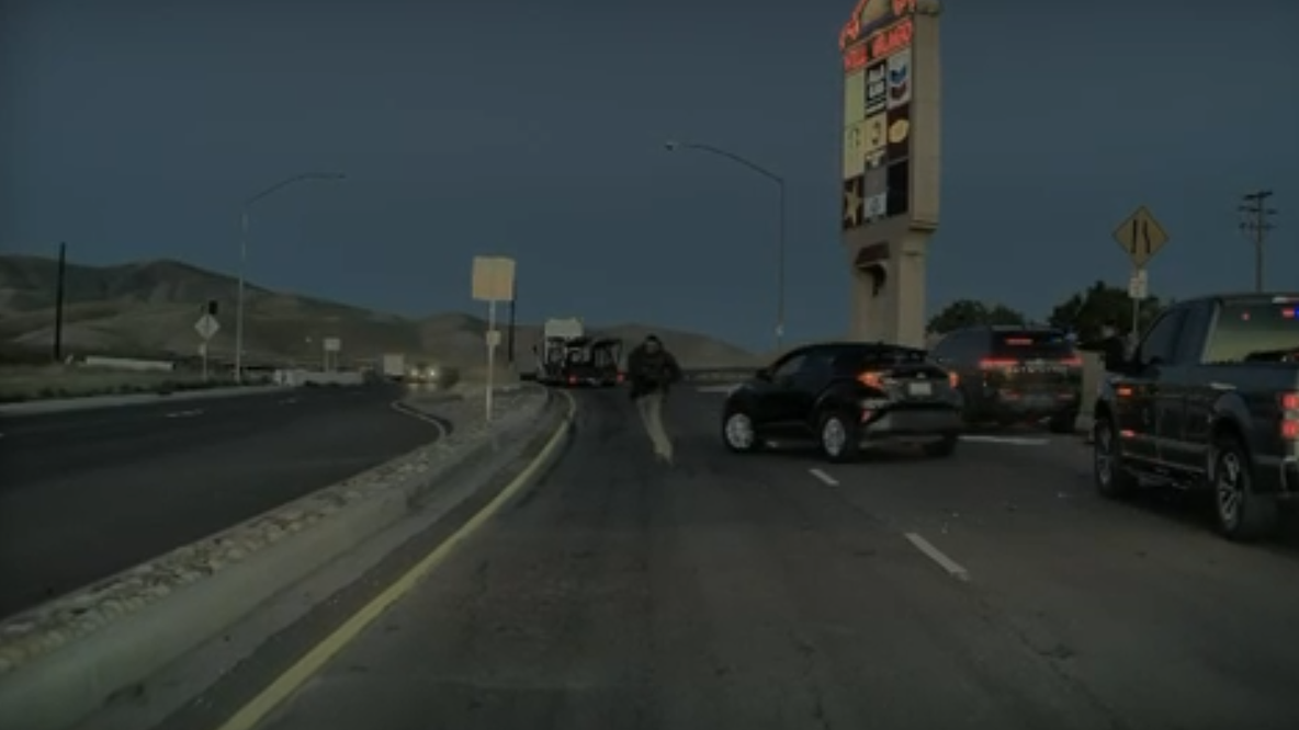 Dashcam video shows ICE agents shoot alleged gang member near 5 Freeway