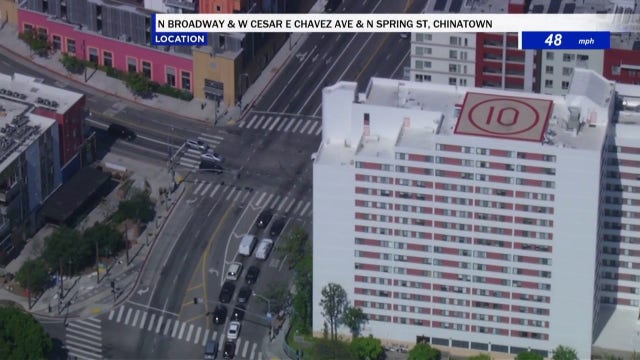 LIVE: LAPD tracking suspect in downtown Los Angeles