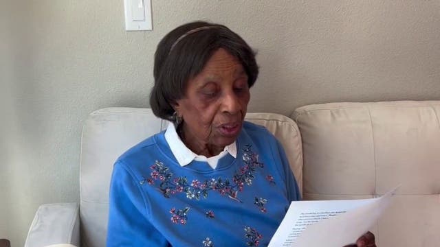 Palisades Fire survivor 'Ms. Lou' celebrates her 98th birthday