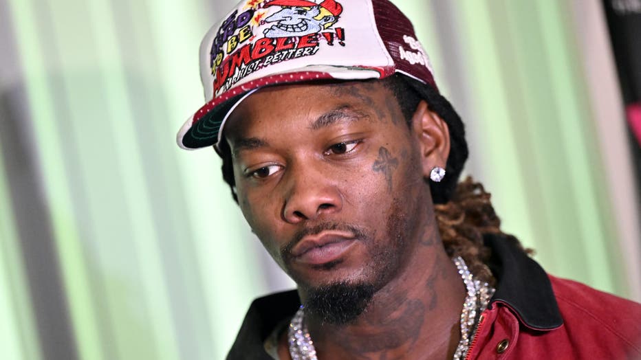 Rapper Offset attends the 4th Annual Toys 4 The Nawf Christmas Charity event on December 20, 2025 in Norcross, Georgia. (Photo by Paras Griffin/Getty Images)