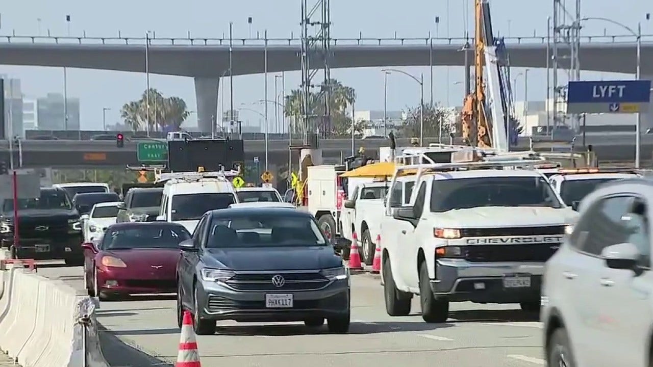 Gas leak repairs near LAX impacting Memorial Day traffic