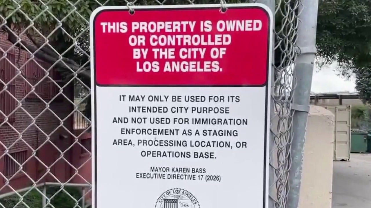 ICE signs popping up on public places in Los Angeles