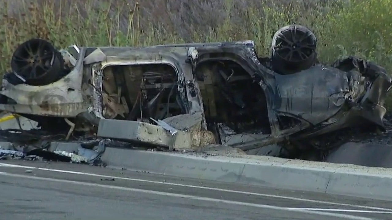 Tesla rollover crash sparks 30-acre Grand Fire in Chino Hills, forcing temporary evacuations