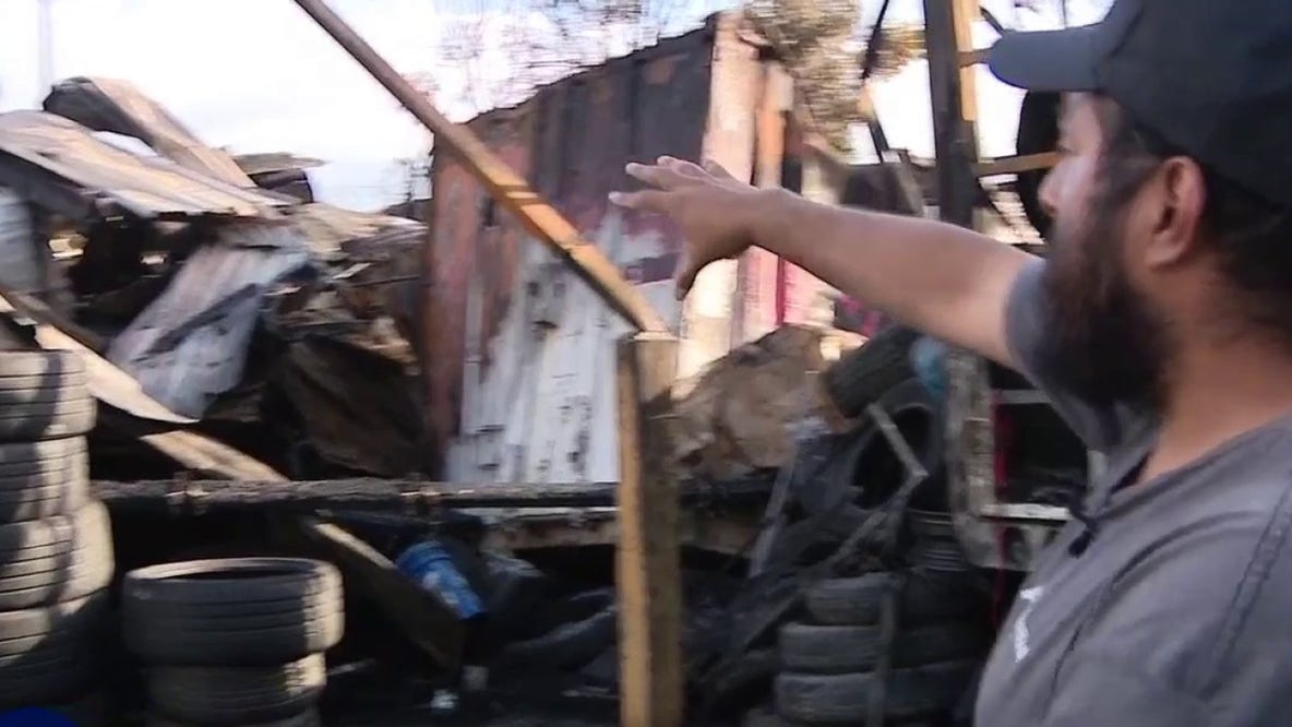 South Gate business owner says fire near homeless encampment destroyed family shop