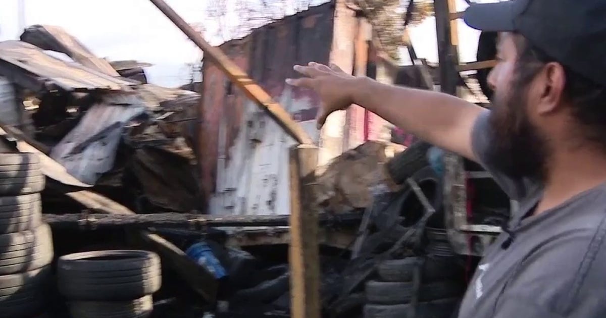 South Gate business owner says fire near homeless encampment destroyed family shop