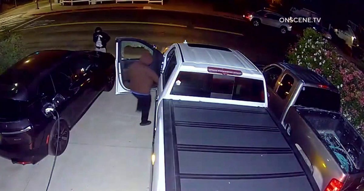 West Hills family's truck stolen by suspects caught on surveillance video