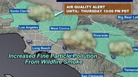Officials warn of poor air quality in Southern California amid wildfire smoke