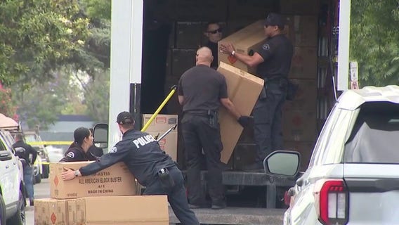 At least $150K worth of fireworks seized from South LA home, LAPD says