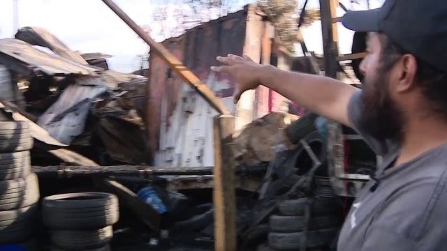 South Gate business owner says fire near homeless encampment destroyed family shop