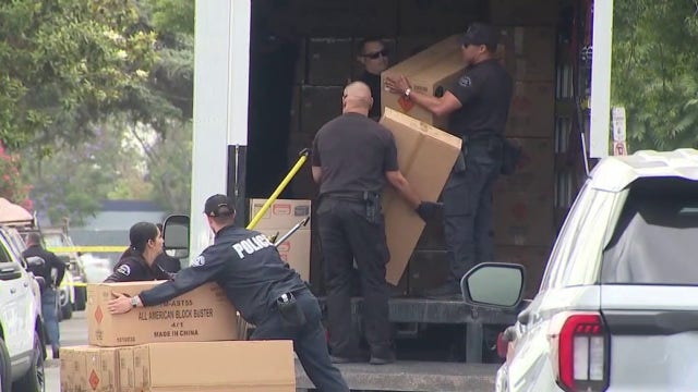 At least $150K worth of fireworks seized from South LA home, LAPD says