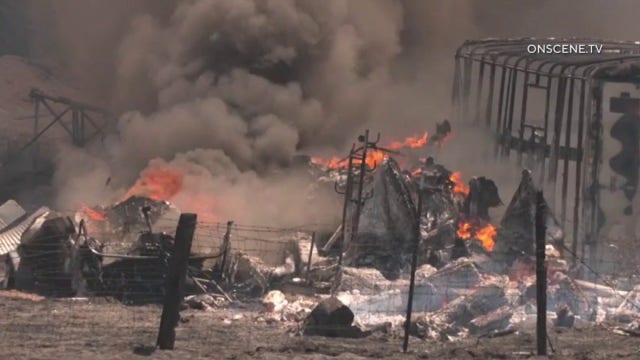 Verona Fire burning in Riverside County, evacuation orders downgraded to warnings