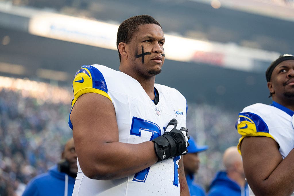 Rams left tackle Alaric Jackson arrested on felony domestic violence charge