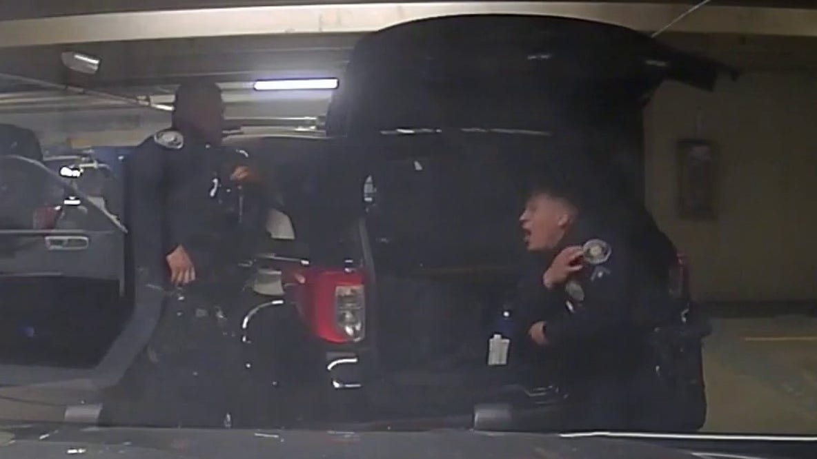 Pasadena police release video of officer shooting inside department parking garage