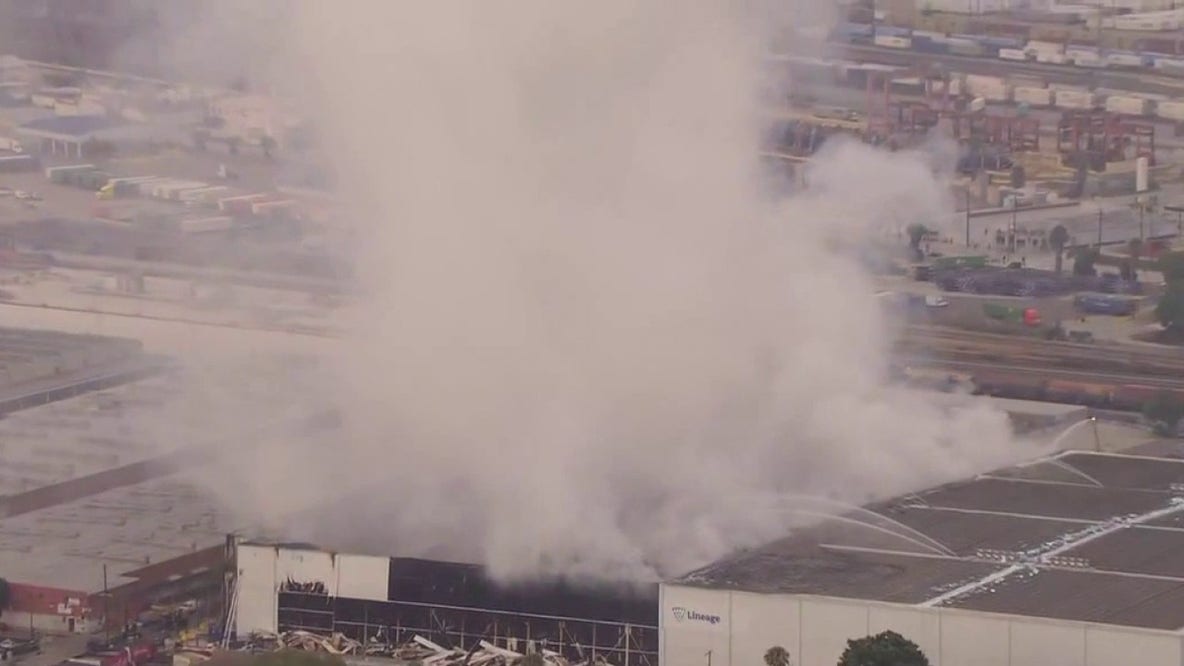 Boyle Heights warehouse fire: LAFD sets Friday target for full extinguishment