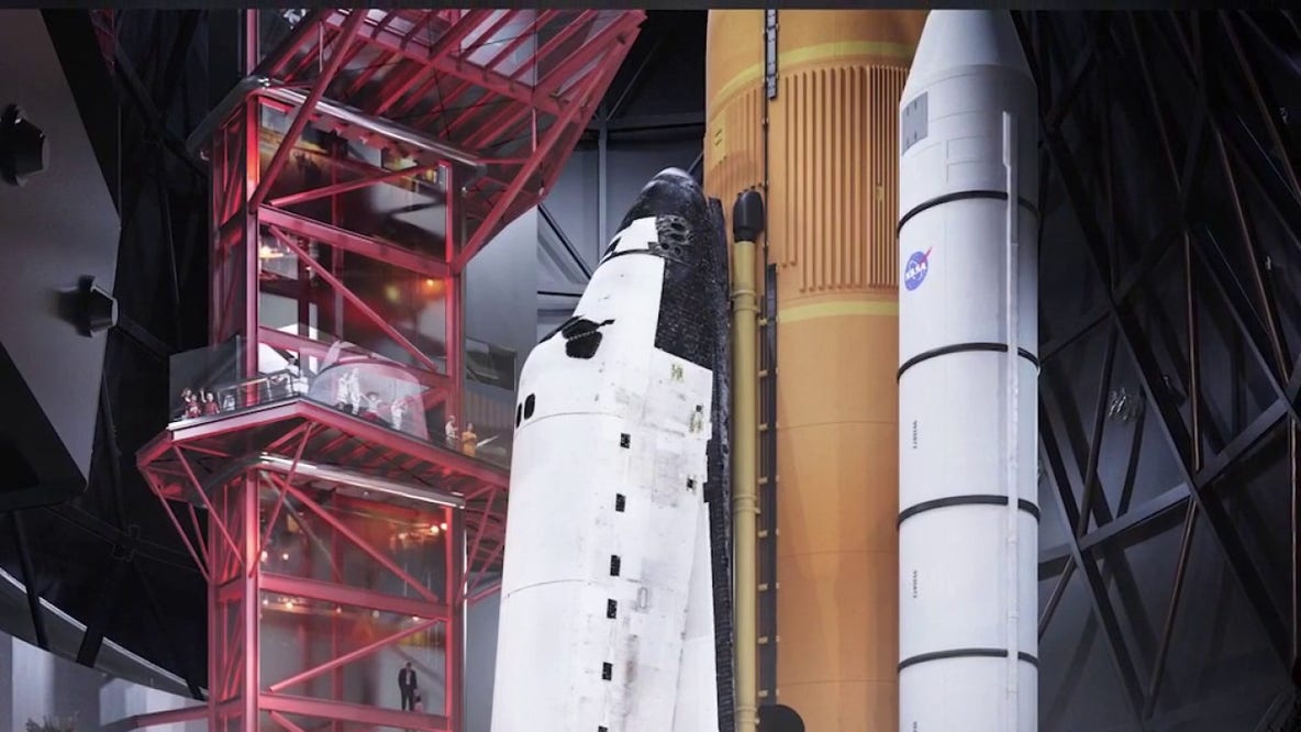 First look: Space Shuttle Endeavour in ready-to-launch position at California Science Center