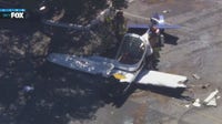 Small Cesna plane crashes at Whiteman Airport in Pacoima; pilot rescued