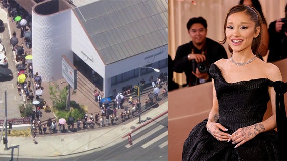 Ariana Grande’s West Hollywood pop-up shop draws massive crowds