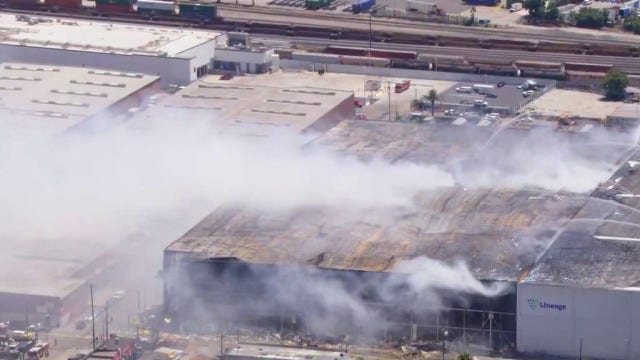 Boyle Heights warehouse fire: LAFD sets Friday target for full extinguishment