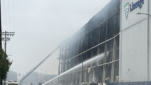 Boyle Heights warehouse fire: LAFD sets Friday target for full extinguishment
