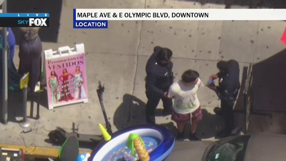 3 robbery suspects arrested in downtown LA after high-speed police chase