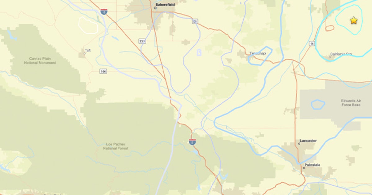 USGS image related to the Kern County earthquake