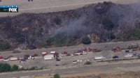 Sylmar brush fire quickly contained near 5 Freeway