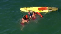 VIDEO: LA lifeguards tackle felony suspect in ocean at Will Rogers State Beach