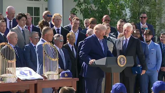 Trump hosts Dodgers at White House in celebration of 2025 World Series victory