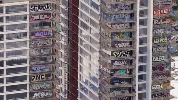 Cleanup set to begin at downtown Los Angeles' 'Graffiti Towers'