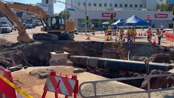 5 water main breaks in a week raising questions about Los Angeles' aging infrastructure