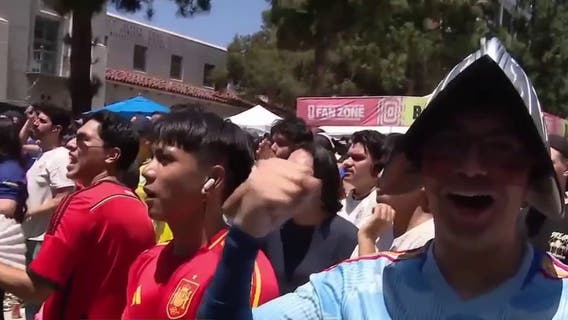 Crowds flock to Burbank Fan Zone to watch final 2026 FIFA World Cup final