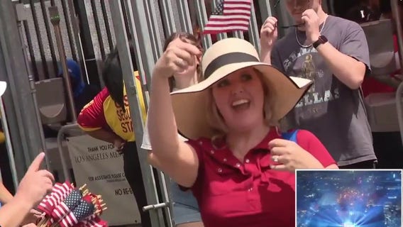 Thousands celebrate USA's 250th birthday at LA Memorial Coliseum's 'America's Block Party'