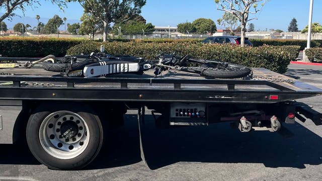 Oxnard PD issues warning after electric motorcycle rider injured in parking lot crash
