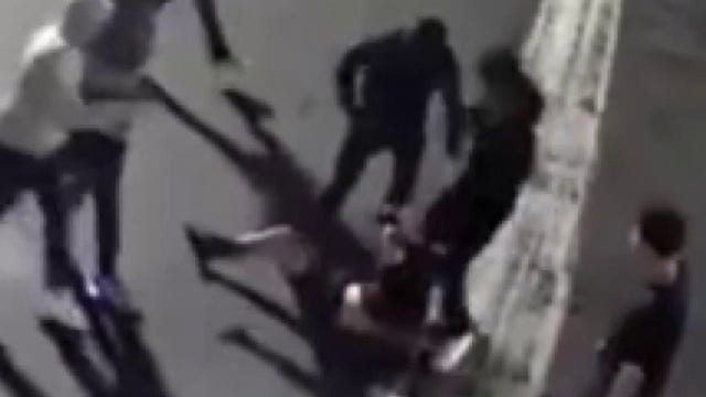 VIDEO: Group violently beats, robs man of religious gold chain in Santa Ana parking lot