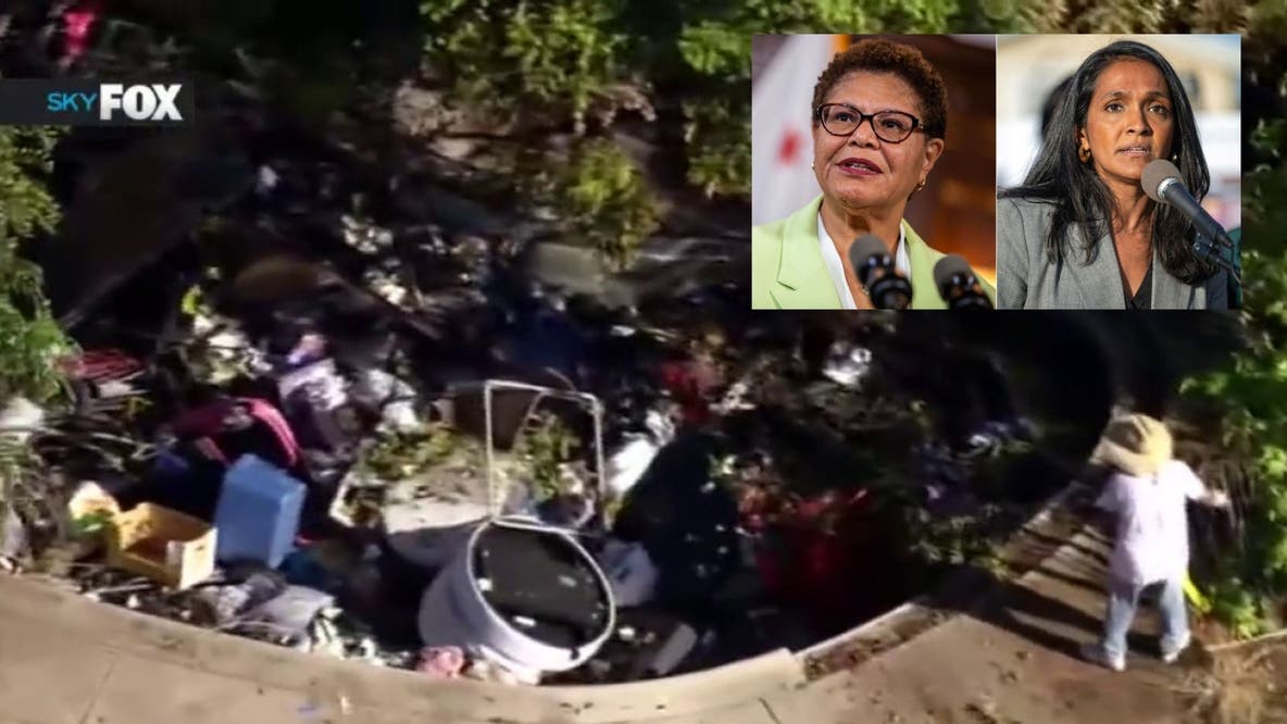 Studio City encampment fire sparks political class between Bass and Raman