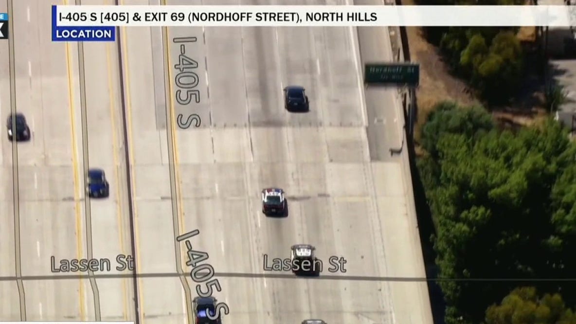 LA police chase: Wild pursuit of burglary suspect in San Fernando Valley ends in crash