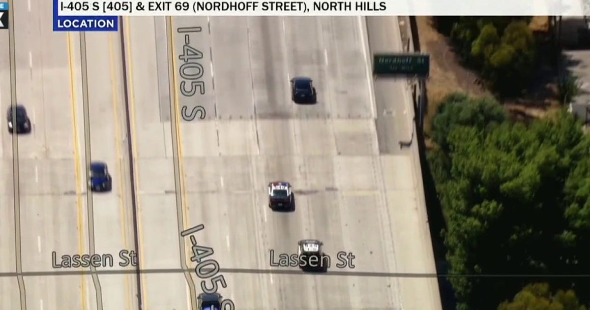 LA police chase: Wild pursuit of burglary suspect ends on 405 Freeway